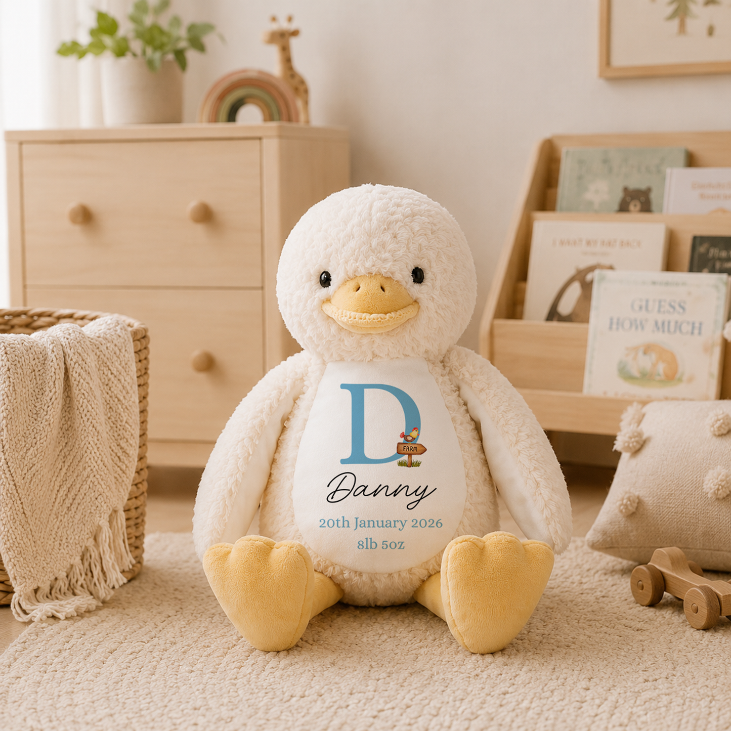 Personalised Baby Birth Announcement Teddy
