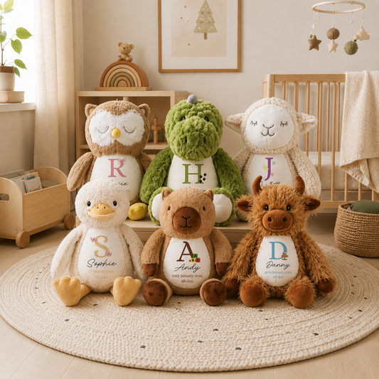 Personalised Baby Birth Announcement Teddy