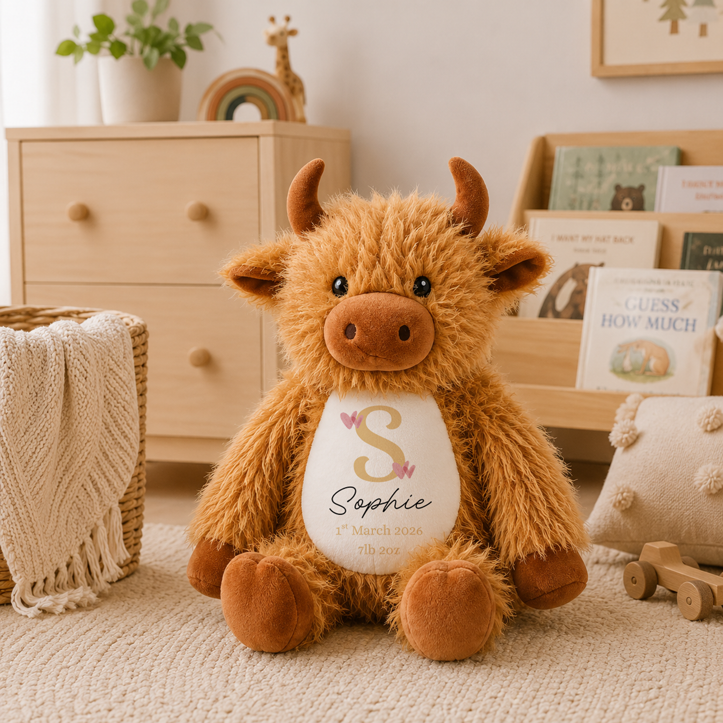 Personalised Baby Birth Announcement Teddy