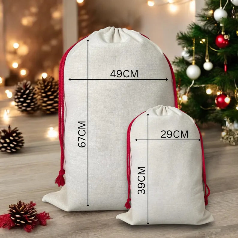 Santa and Friends Personalised Christmas Sack