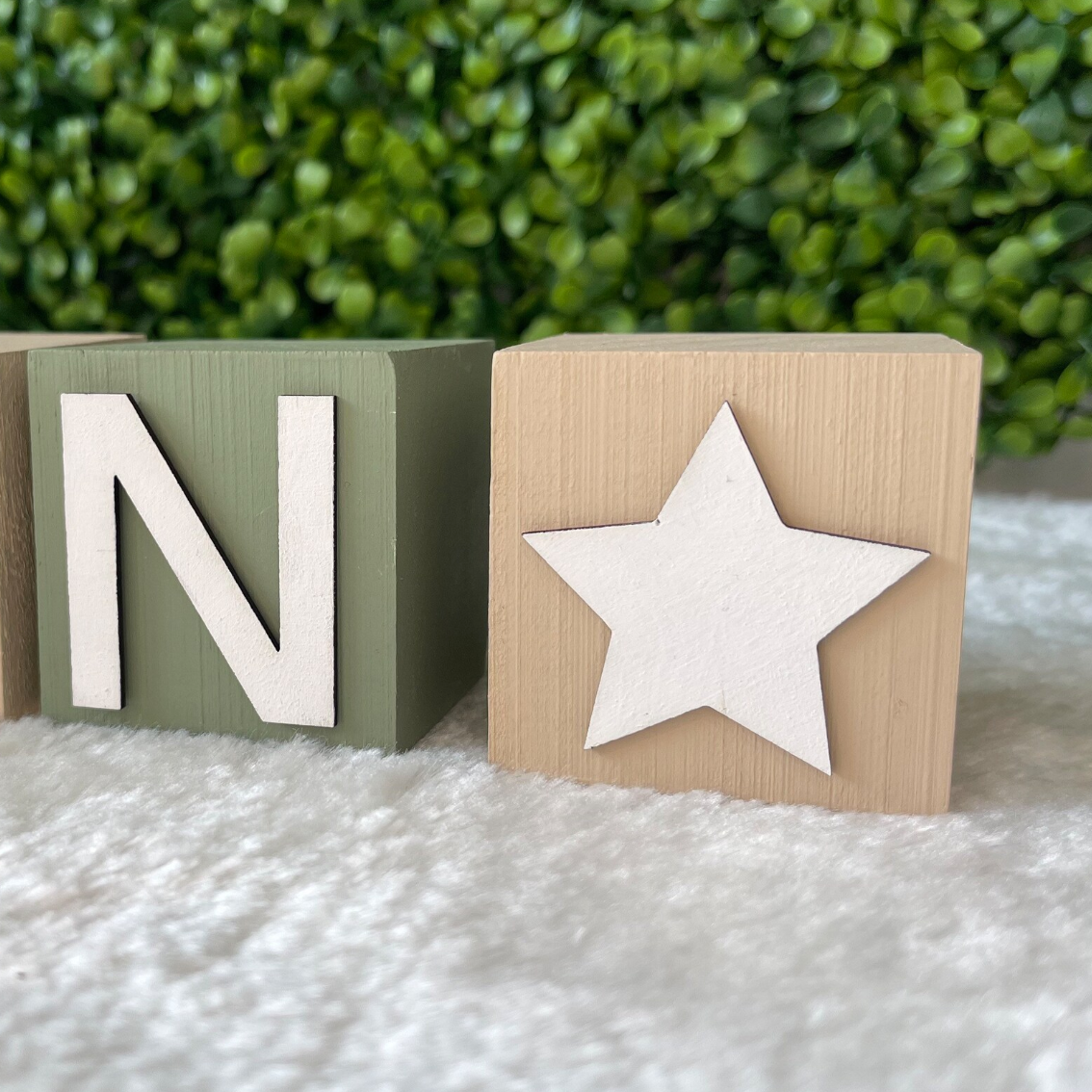 Childrens Nursery Name Blocks