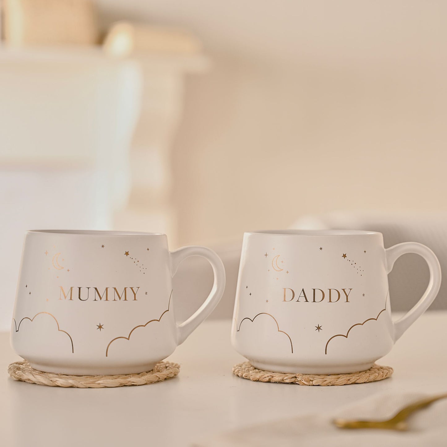Bambino Set of Two Mugs - Mummy & Daddy
