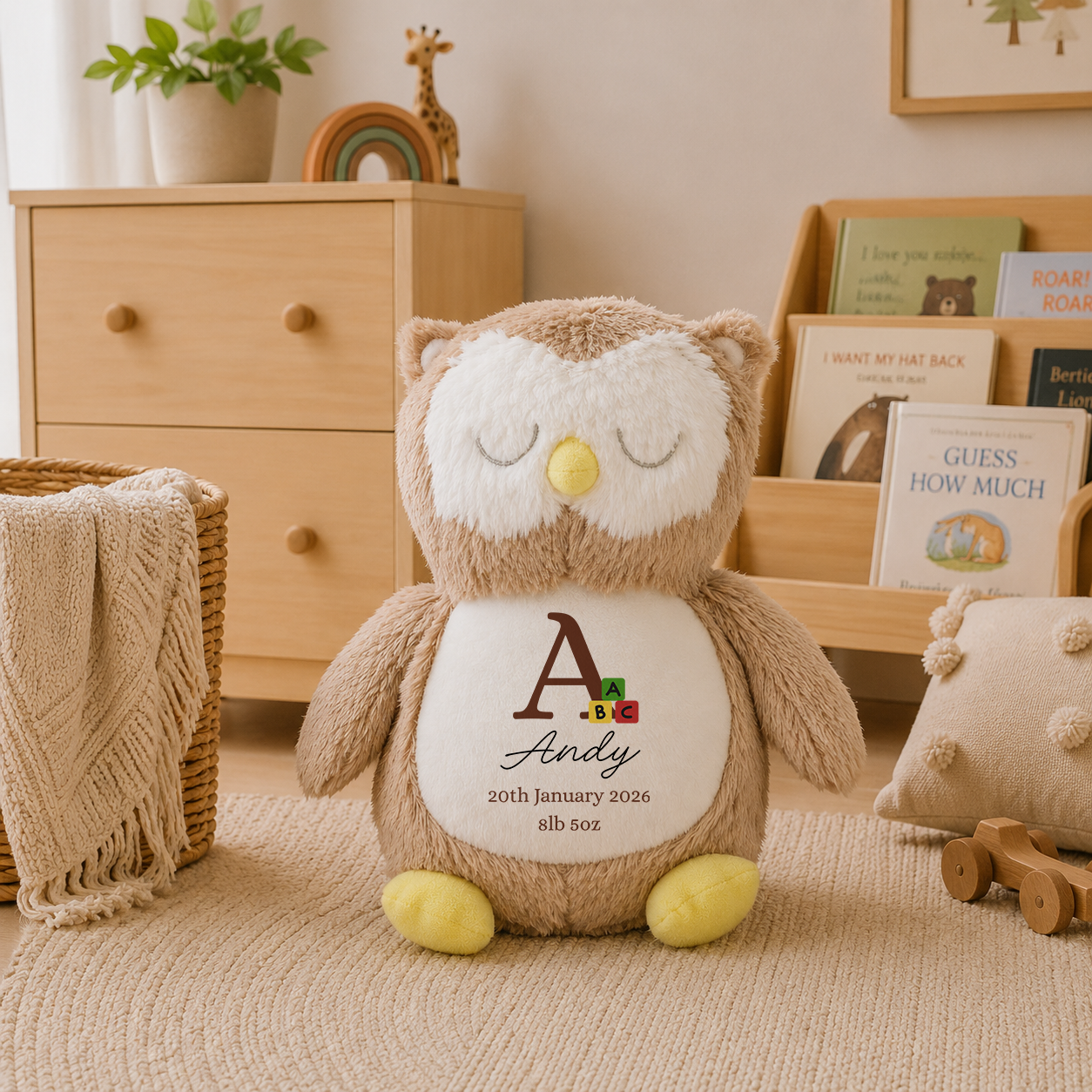 Personalised Baby Birth Announcement Teddy